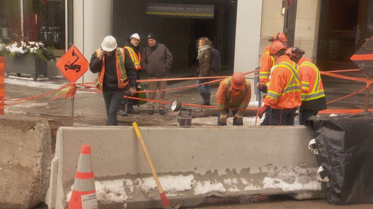 City crews stopped the repair project Friday morning after an inspection showed, the work would be too complex to completed by the end of the day.