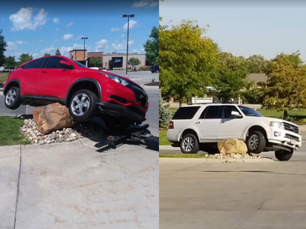 The West Maple Omaha Rock has now become a tongue-in-cheek tourist attraction.
