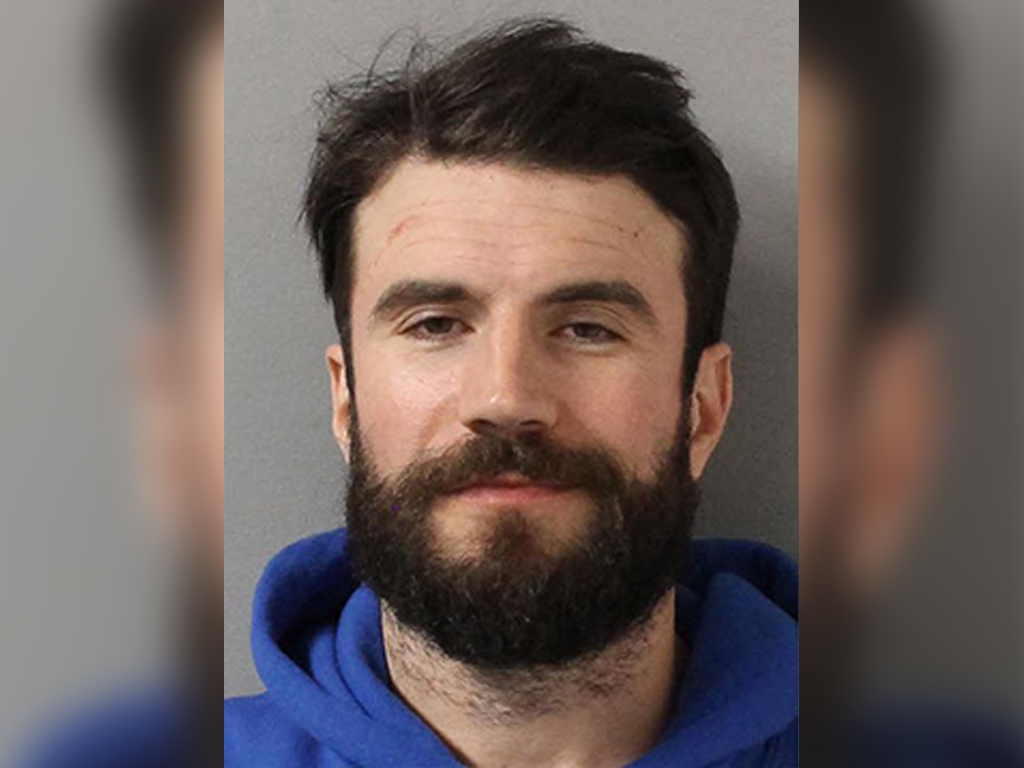 A mugshot of country singer Sam Hunt  at the Metro Nashville Police Department on Nov. 21, 2019.