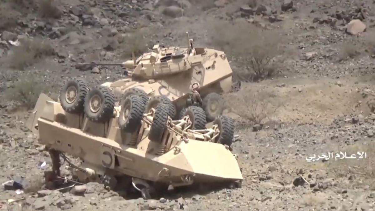 Images taken from September that appear to show Canadian light armoured vehicles.