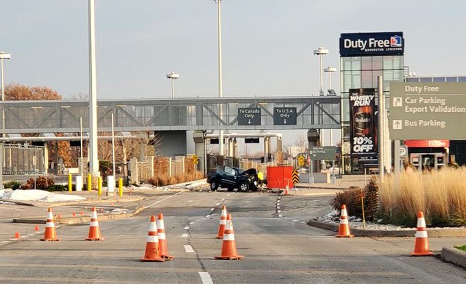 OPP say two men from Burlington were involved in a fatal crash near the US-Canada border on Wednesday.