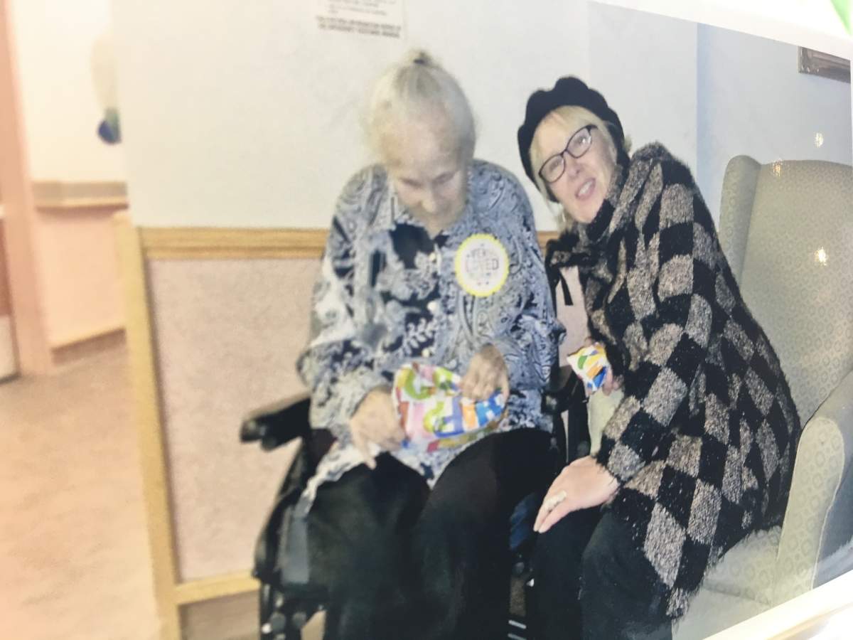 Judy Moir and her mom, Marjorie Fraser.