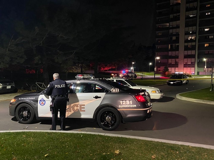Toronto police are investigating after shots were reportedly fired on Martha Eaton Way.