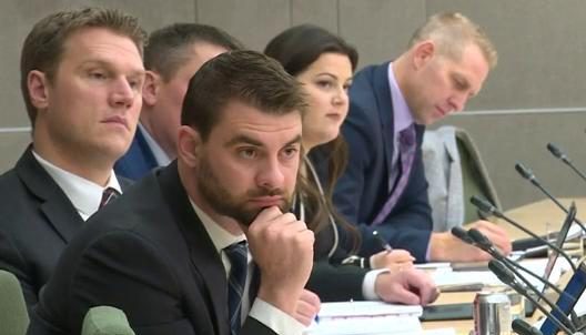 UCP MLA Dan Williams at the Standing Committee on Private Bills and Private Members’ Public Bills at the Federal Building in Edmonton, Alta. on Nov. 21, 2019.