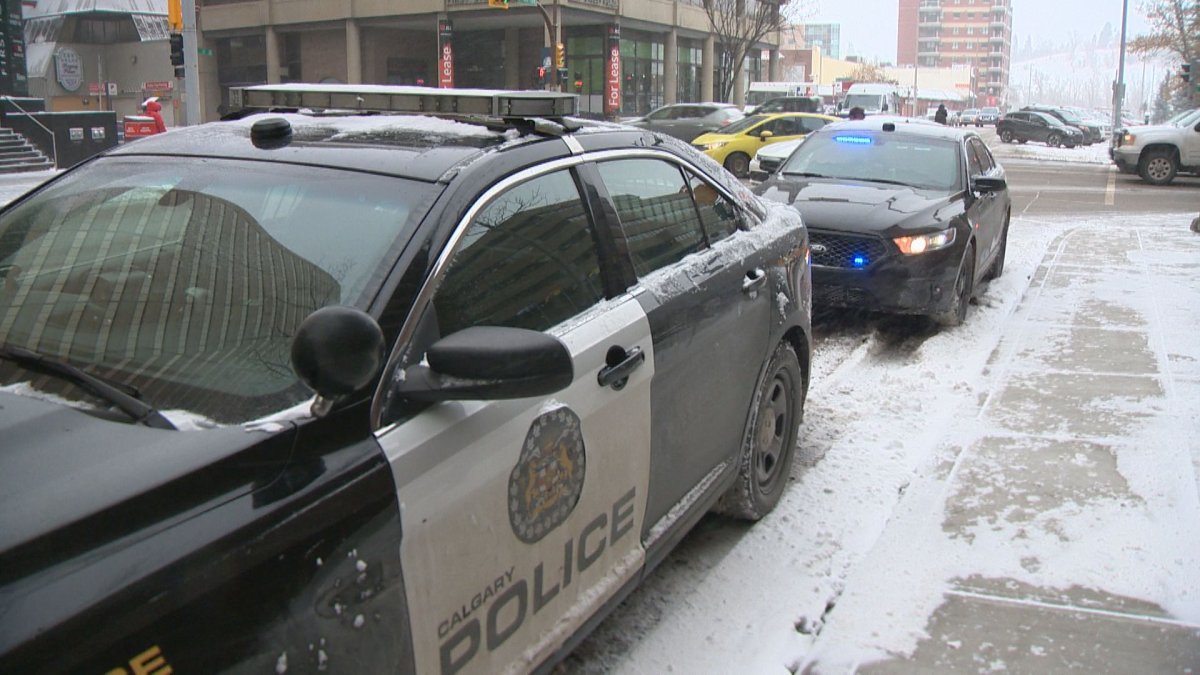 One person was stabbed in downtown Calgary on Wednesday, Nov. 27, 2019, according to police.