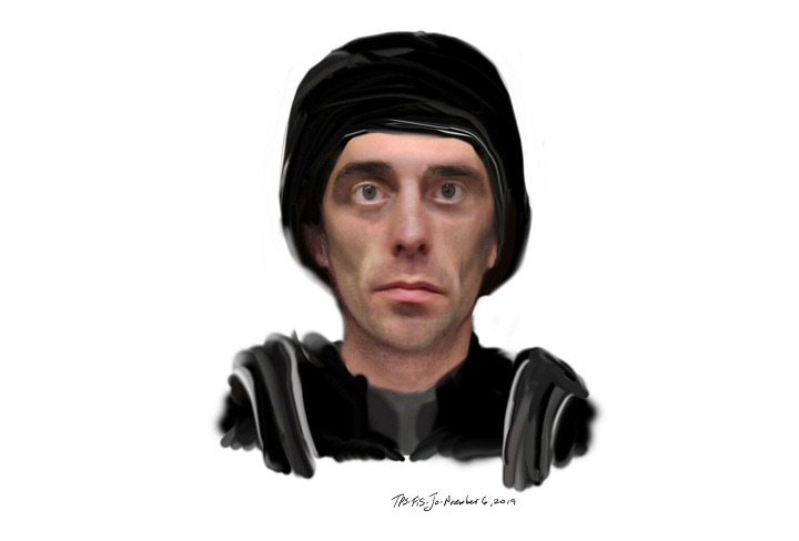 Police released this sketch of a suspect wanted in connection with the incident.