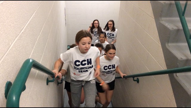 CCH Students take the first step of many on the way to the top of One London Place.