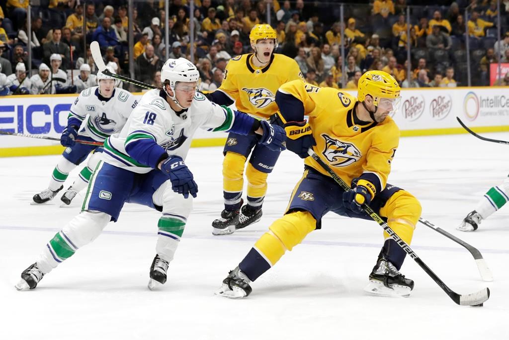 Canucks Score 5 Power-play Goals, Beat Predators 6-3 | Globalnews.ca