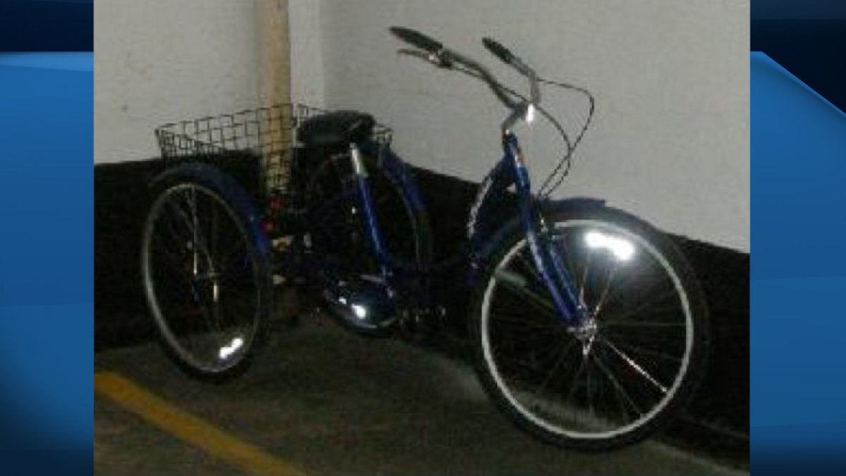 Hamilton police say a tricycle was stolen from an apartment complex garage on Charlton Avenue last month.