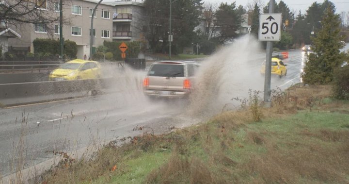 B.C.’s South Coast under rainfall warning as ‘atmospheric river’ approaches