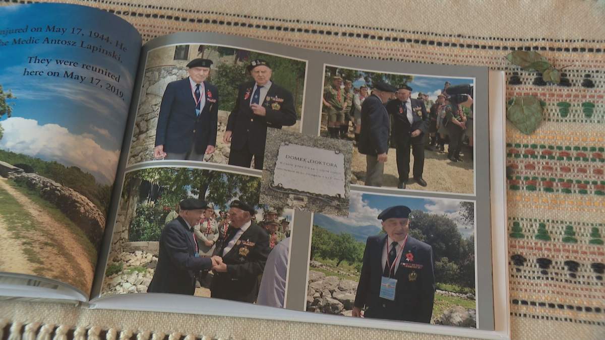 Walter Szwender, 95, is a Second World War veteran. He and two other veterans will drop the puck at the Edmonton Oilers game Friday, Nov. 8, 2019.