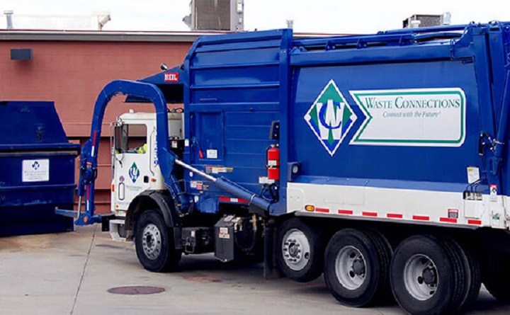 A Waste Connections Canada truck seen in a photo from the company's website. 