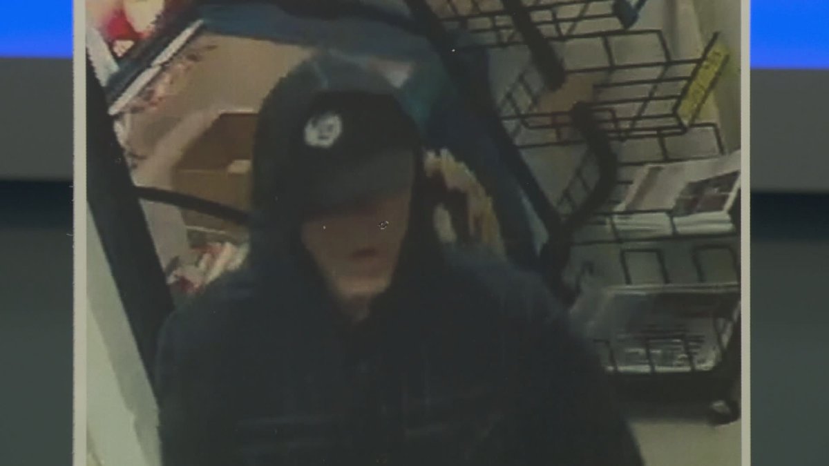 Vancouver police are searching for this man in connection with a violent robbery at a West End shop.