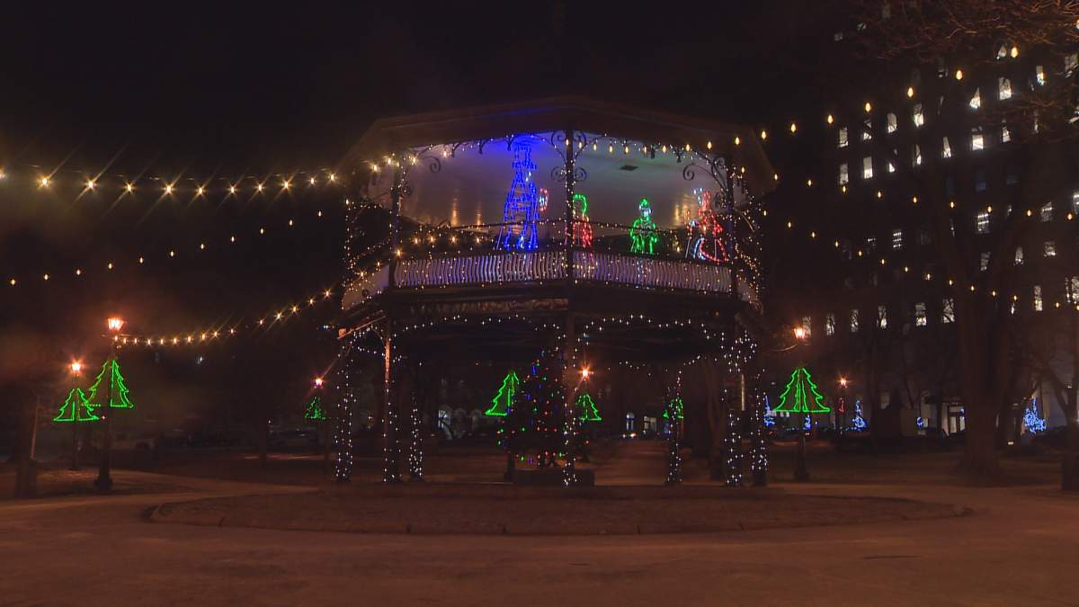 One of Saint John’s many Christmas light displays.