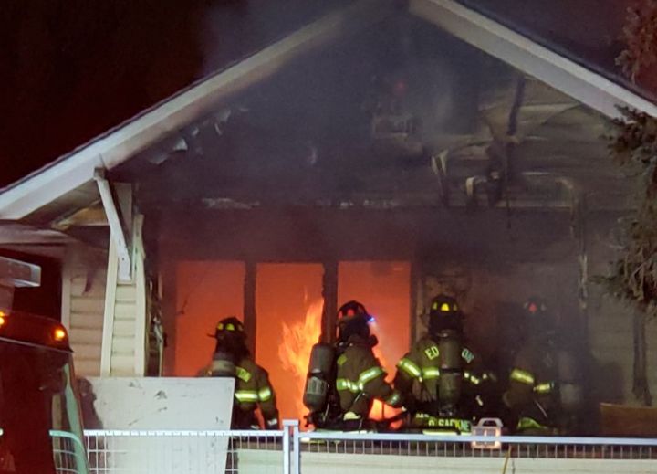 A spokesperson for Edmonton Fire Rescue Services told Global News that multiple units were called to a fire at a home in the area of 112 Avenue and 86 Street on Monday night. 