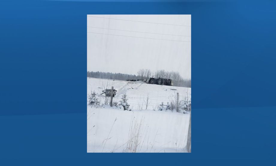 A Dec. 12, 2019 collision between two semi-tractors and a truck on Highway 22 south of Township Road 494. 