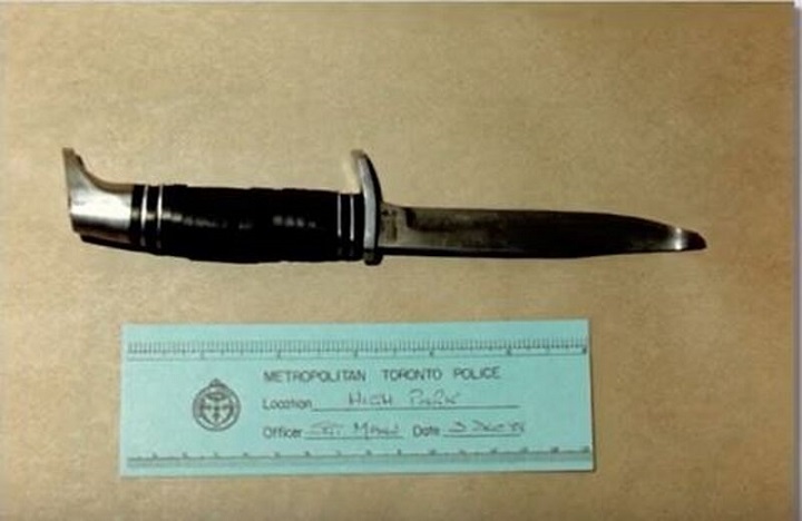 A photo of the suspected murder weapon from 1988.