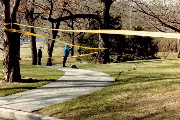 A photo from the scene in 1988.