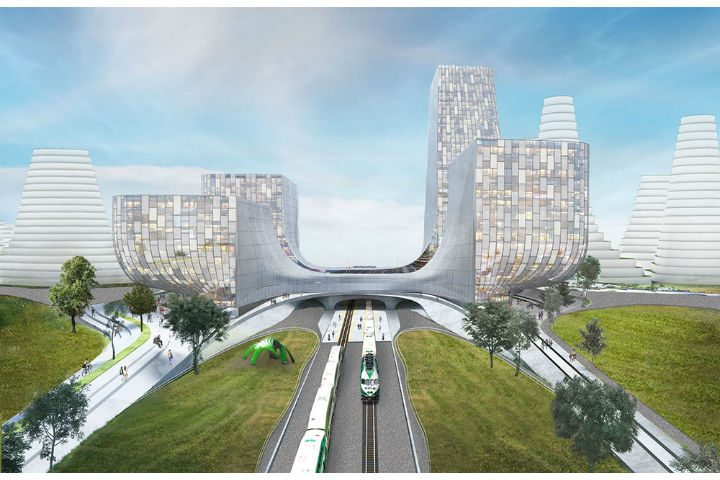 Dubbed the Orbit, the community will combine "small town and rural lifestyles" with the "benefits of urban living," with a new GO station at its centre.