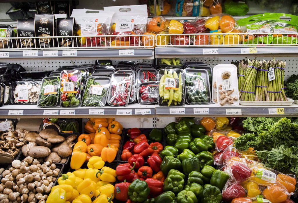 Produce is shown in a grocery store in a file photo taken Nov. 30, 2018.