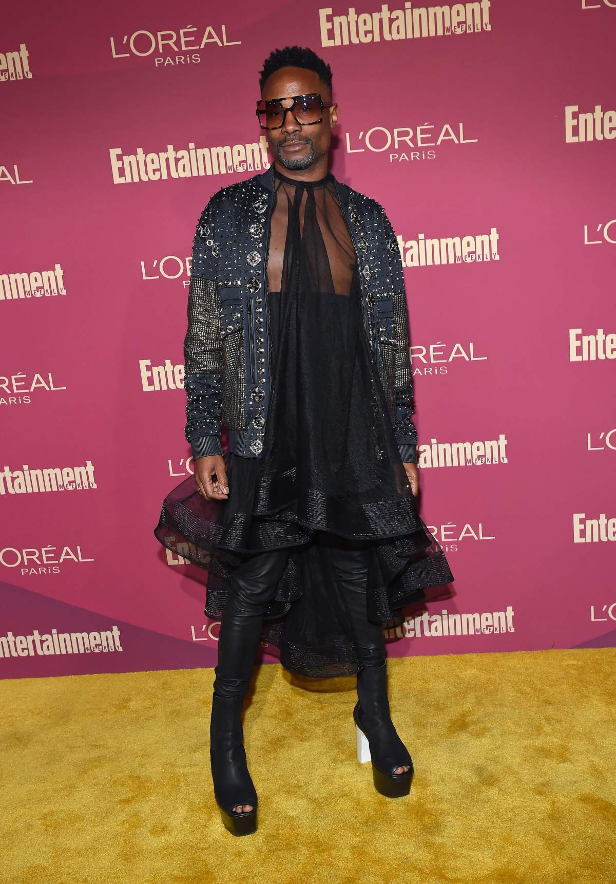 Billy Porter arrived at the Entertainment Weekly pre-Emmy party at Sunset Tower Hotel.