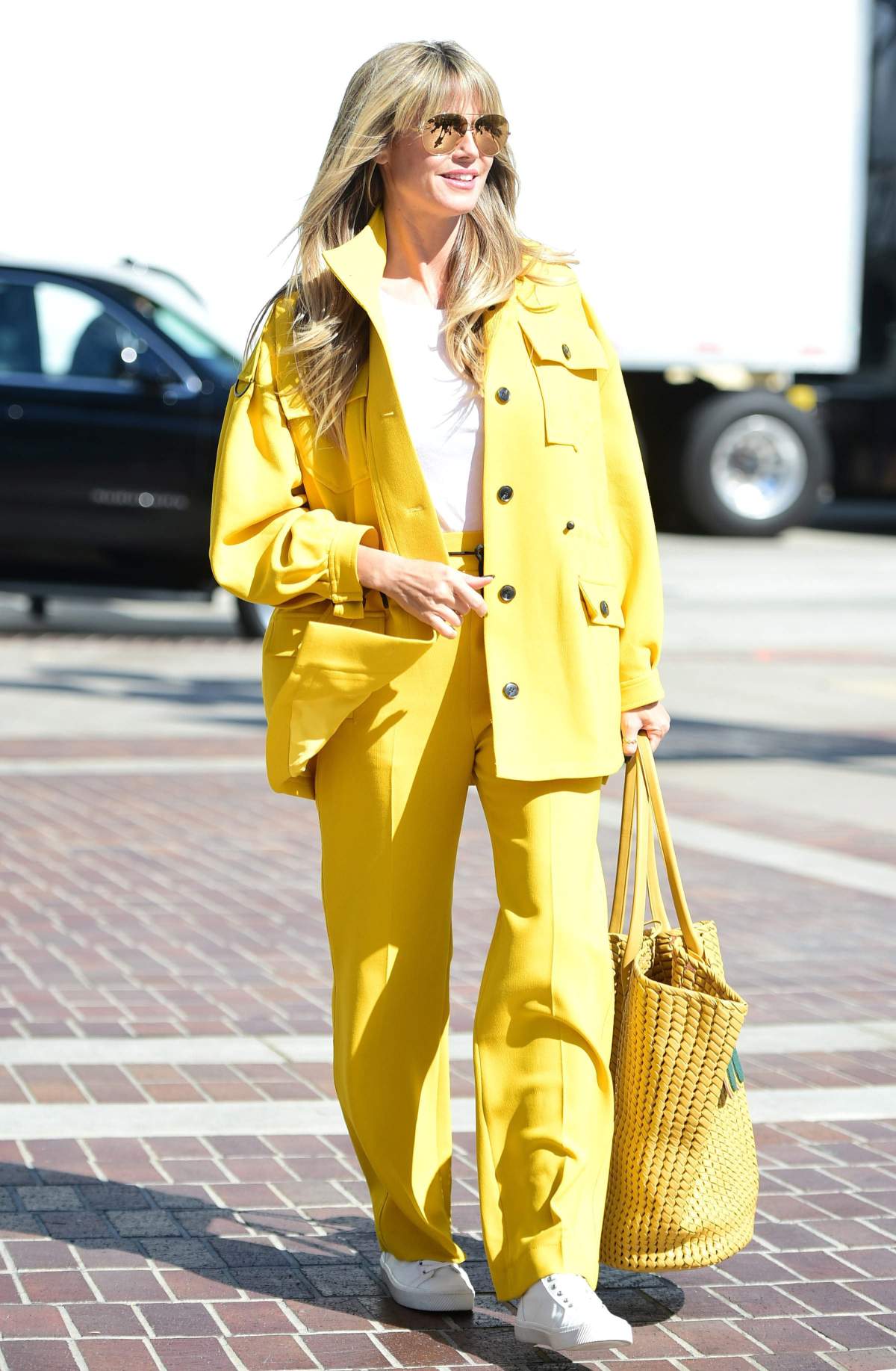 Heidi Klum was photographed in Los Angeles, Calif.