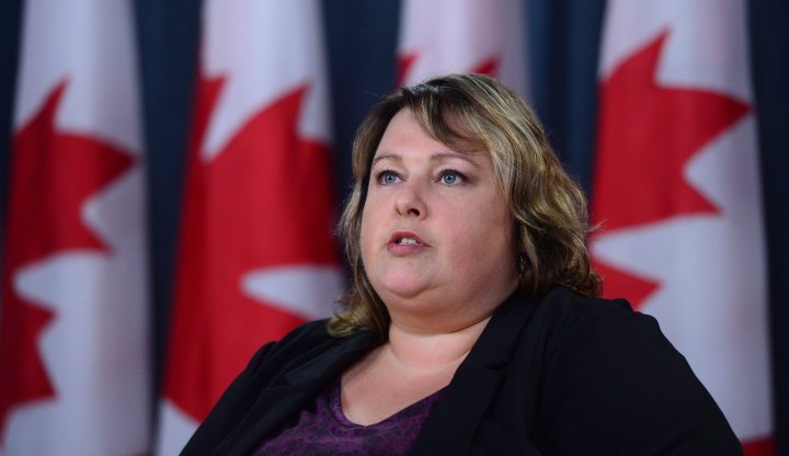 Taxpayers' ombudsman Sherra Profit holds a press conference at the National Press Theatre in Ottawa on Monday, June 5, 2017. Profit is launching a review of the Liberal government's signature child benefit over concerns that eligibility rules are preventing payments to those in dire or fraught situations. 