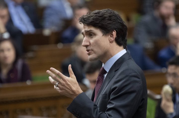 Prime Minister Justin Trudeau responds to a question during Question Period in the House of Commons Monday December 9, 2019 in Ottawa. 