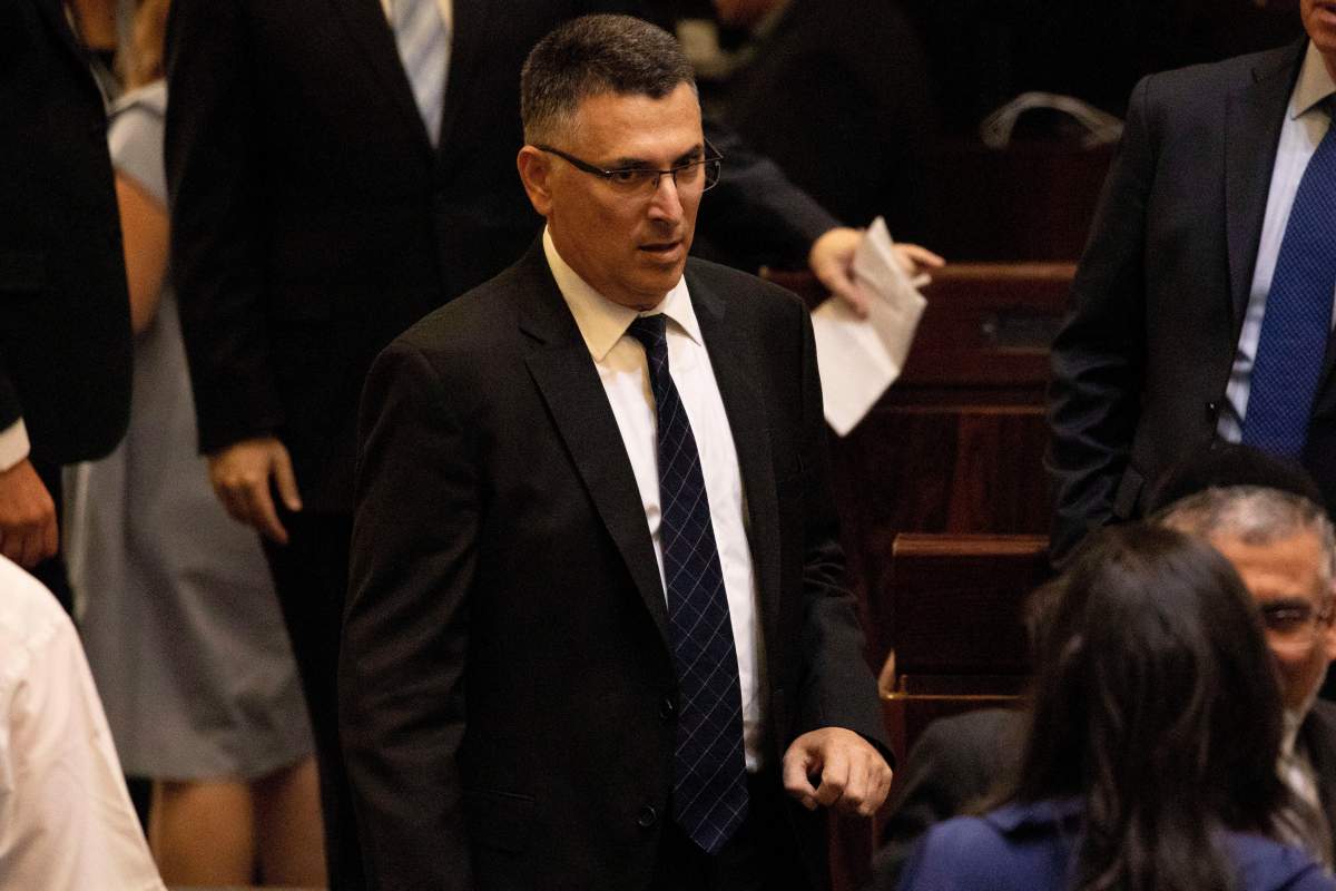 File – In this Thursday, Oct. 3, 2019 file photo, Gideon Saar, attends the swearing-in of the new Israeli parliament in Jerusalem.