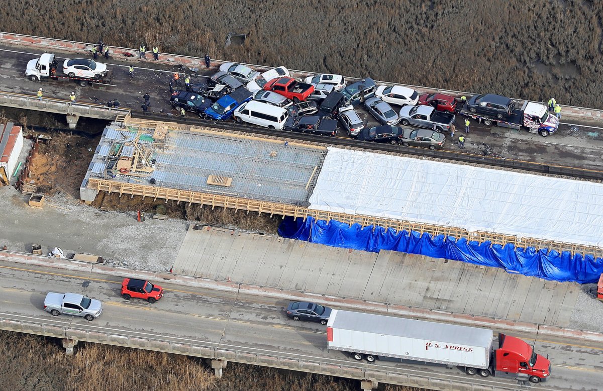 Dozens injured in Virginia highway pileup involving more than 60