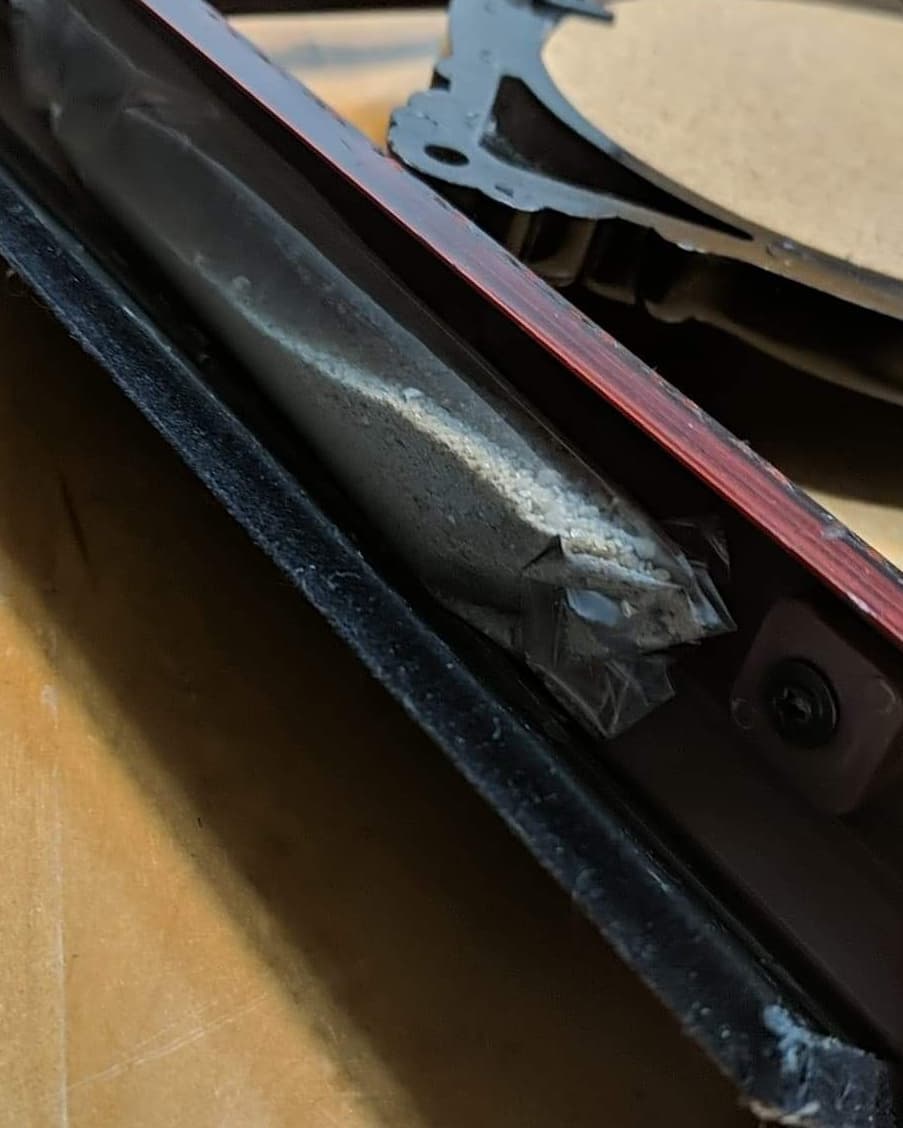 A bump of a chair revealed a hidden secret in the photo frame holding a picture of Phyllis Clooney.