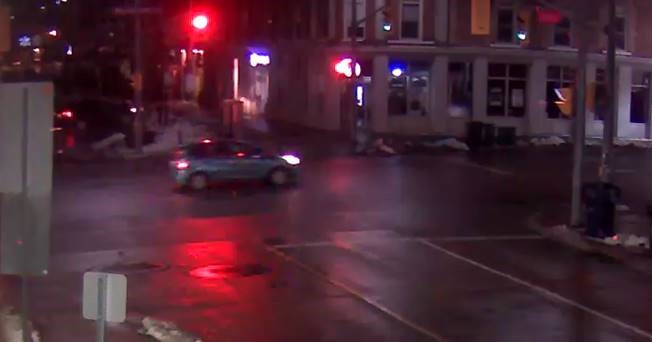 Guelph police are looking for a Good Samaritan who was driving a blue car on Sunday night. 