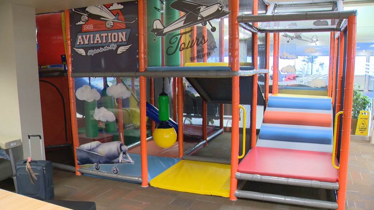 The new playground at the Regina International Airport.