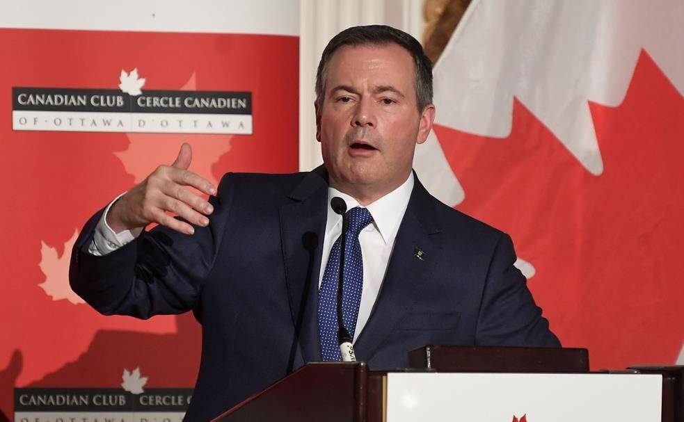 Alberta Premier Jason Kenney speaks at the Canadian Club in Ottawa on Monday Dec. 9, 2019. THE CANADIAN PRESS/Adrian Wyld.
