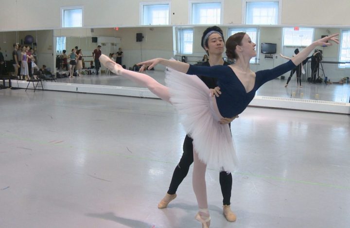Dancers rehearse for “The Nutcracker.”