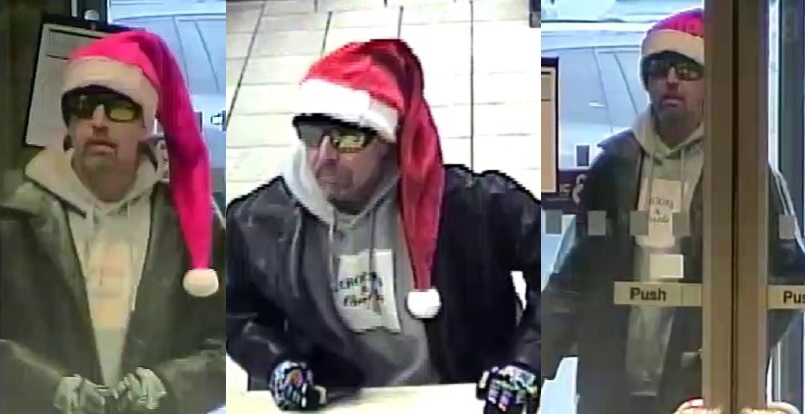 Police are looking for this man in connection with an alleged bank robbery in Nanaimo on Monday. 