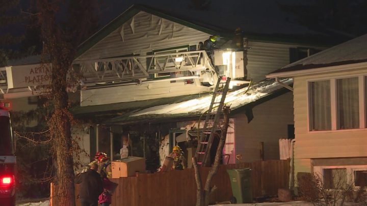 Crews responded to a fire in southeast Calgary on Wednesday, Dec. 18, 2019.