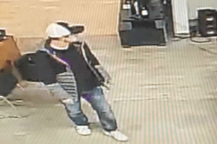 Barrie police released surveillance images of a man believed to have stolen electronic equipment. 