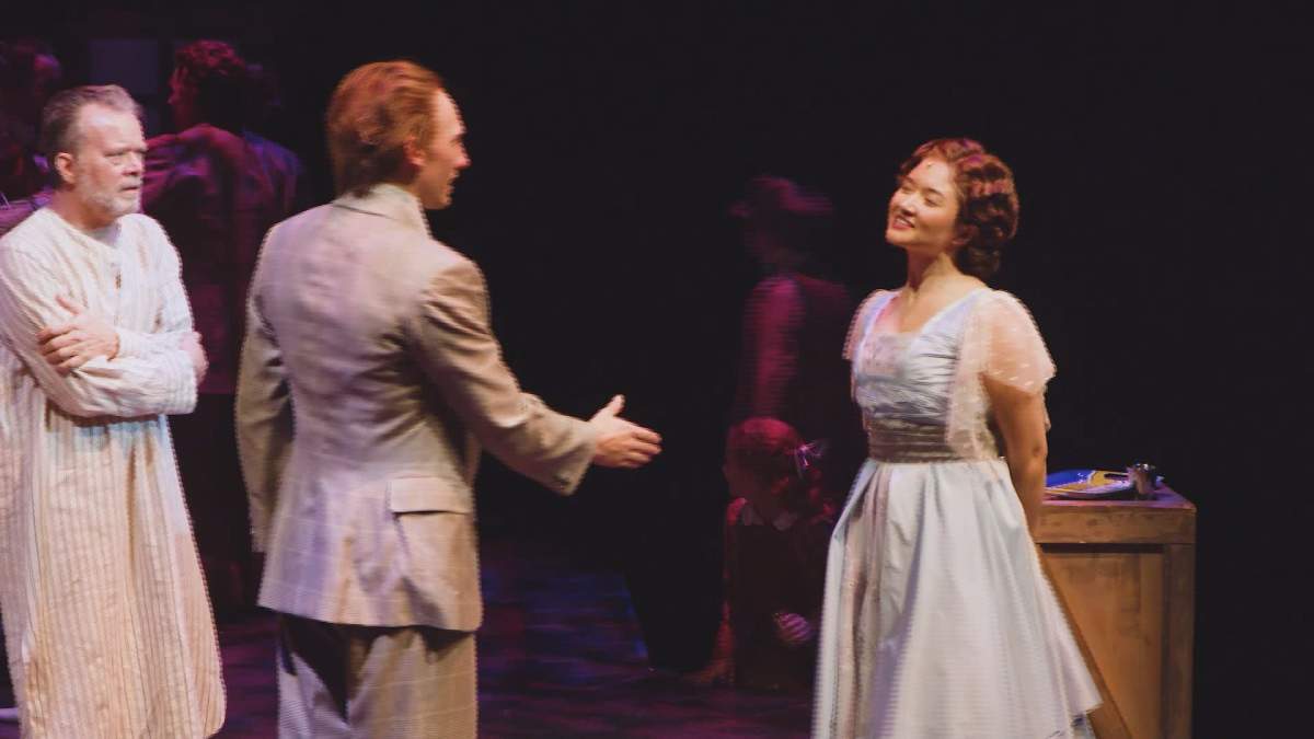 Cynthia Jimenez-Hicks plays Belle in a Christmas Carol at Citadel Theatre