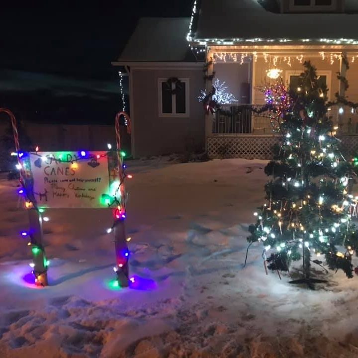 Gitzy and Bob the elves are who Mayor Dale Bumstead credits with stocking the tree…