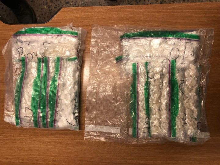 A search of a vehicle turned up 261 individual bags of cocaine and 435 bags of crack cocaine, Saskatchewan RCMP said.