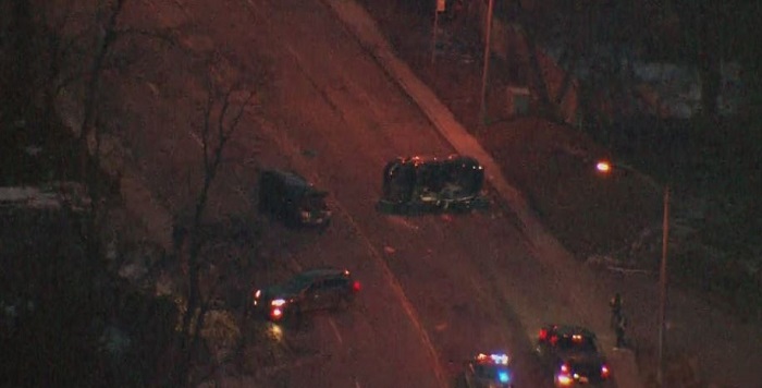 Toronto police are on scene of a collision in the city's west end Monday afternoon.