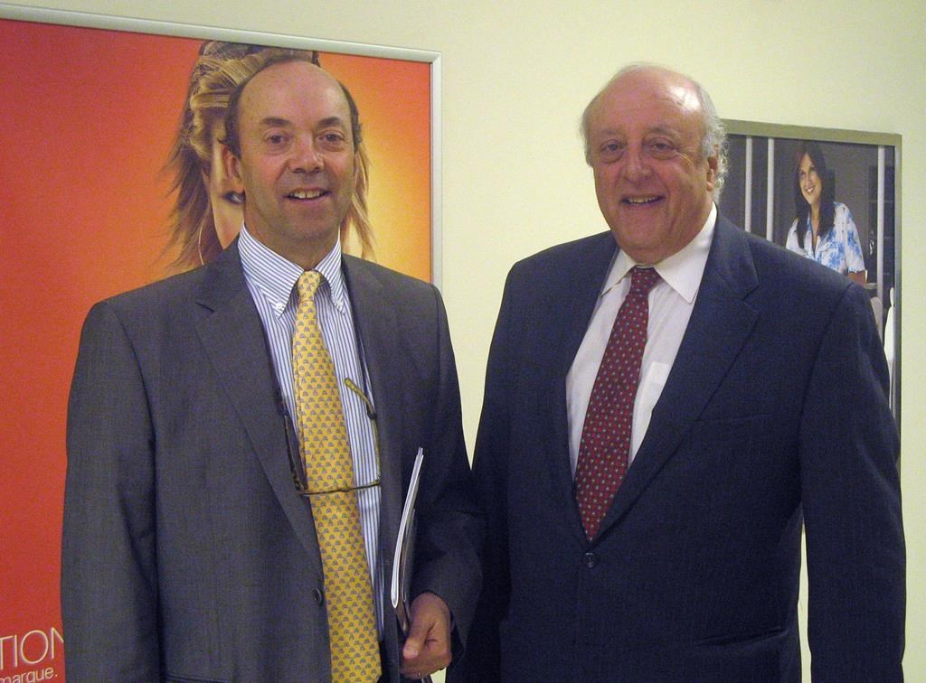 Jeremy Reitman (right), of Reitmans Canada Inc., and Stephen Reitman (left), his brother and vice-president of Reitmans, are shown at the company's annual meeting in Montreal, June 6, 2007.