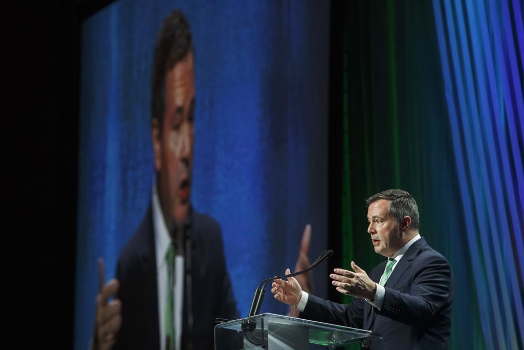 Alberta Premier Jason Kenney speaks at the Rural Municipalities of Alberta conference in Edmonton Alta, on Friday November 15, 2019.