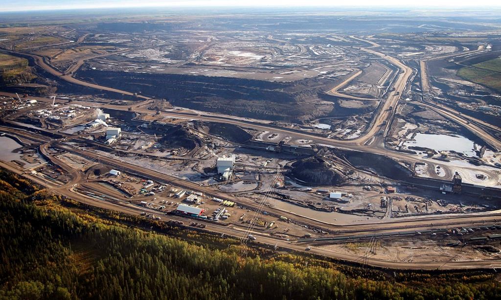 This Sept. 19, 2011 aerial photo shows an oilsands mine facility near Fort McMurray, in Alberta.