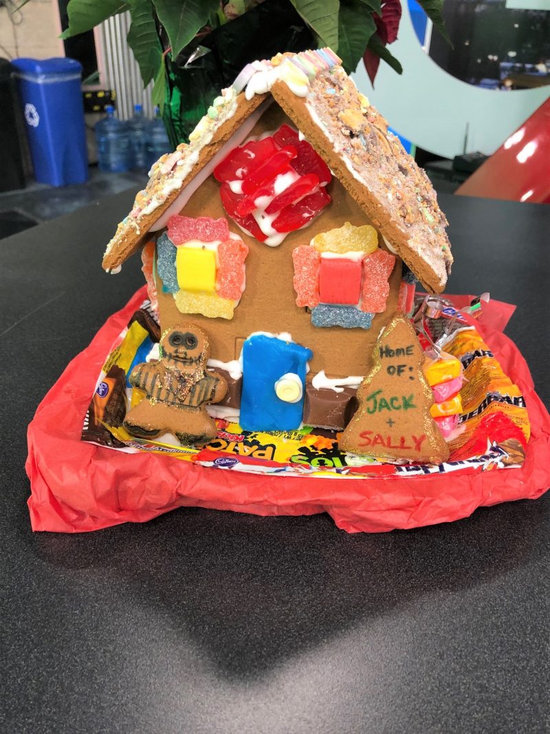 Dallas Flexhaug’s 2019 gingerbread house.