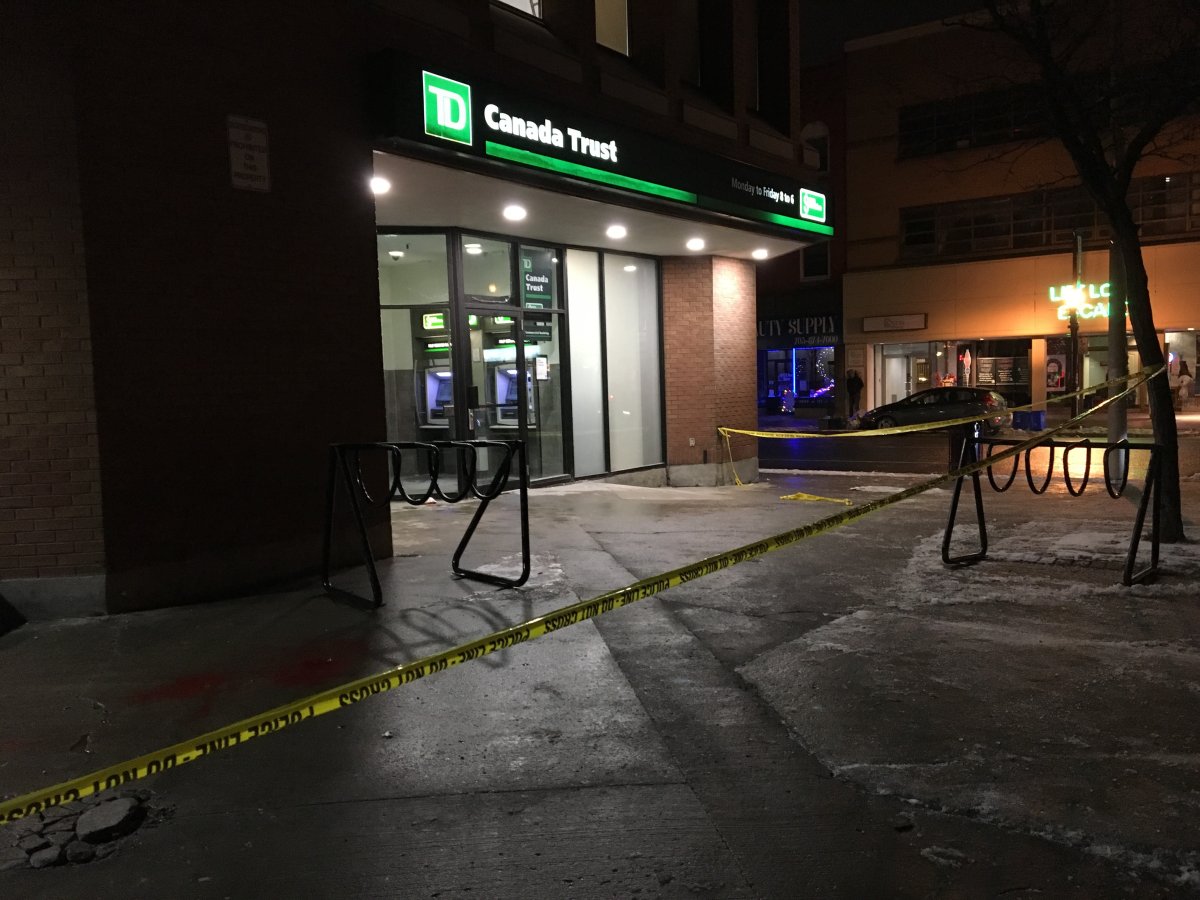 Peterborough police say a man was taken to hospital after being stabbed outside Peterborough Square on Tuesday night.