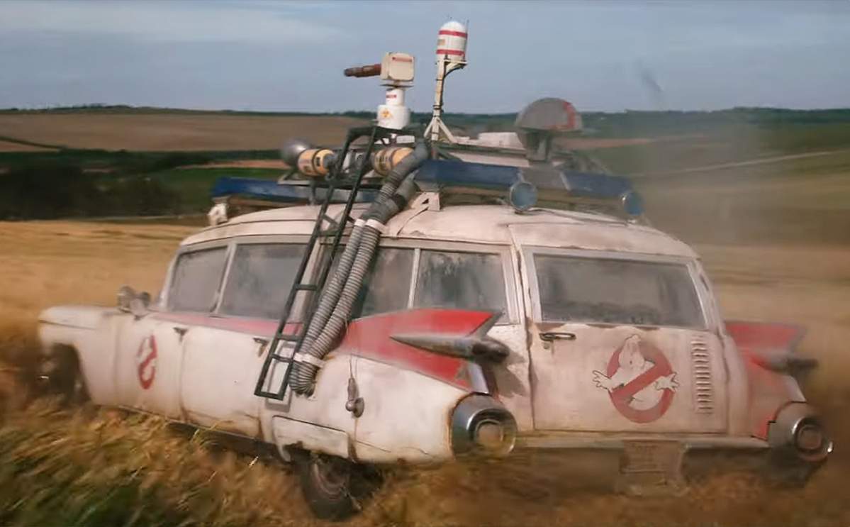 The ‘Ecto 1’ car in the first official trailer for ‘Ghostbusters Afterlife.’ The film is scheduled for a July 8, 2020 release.
