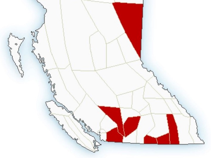 Environment Canada has extended its snowfall warning for the Coquihalla Highway and Highway 3.