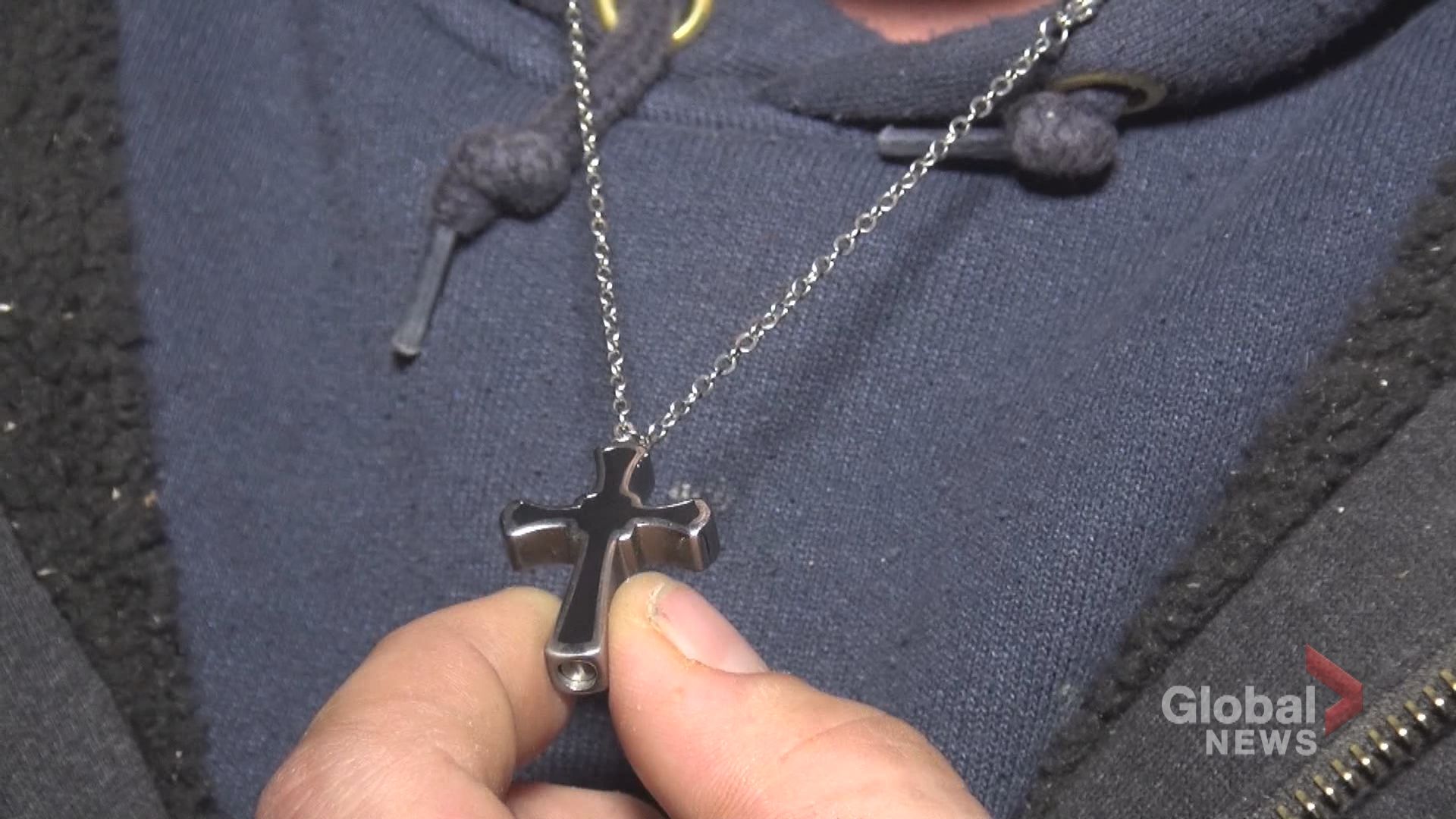 I'm so thankful': Peterborough man reunited with stolen pendant which  contained ashes of his deceased son